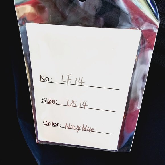 Navy Blue Chiffon Formal Dress, Wedding, Prom, Bridesmaid, Party, Evening, Opera - Picture 14 of 16